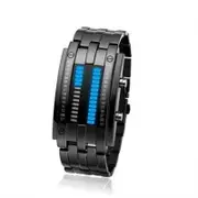 Veile Studios Creative Watches Led Fashion Wristwatches Lovers Couple Digital Waterproof Clock For Men Women Black Wristwatch Bands