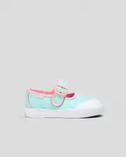 [Vans] Vans Toddlers' Mary Jane Shoes in Pastel Glitter Blue/Pink Size 07 07 Pastel Glitter Blue/Pink
