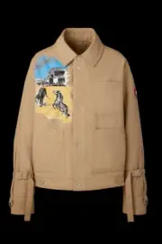 RARE Canada Goose x Rokh x Matt McCormick Trucker Jacket Beige Sz S NWT $1500