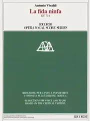 Antonio Vivaldi La fida ninfa RV 714 Opera Vocal Score & Piano Sheet Music