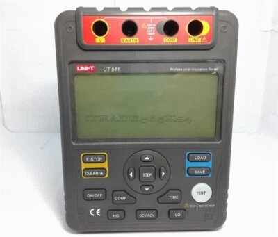 Range 1000V 10Gω Auto Megohmmeter Uni-T Insulation Resistance Tester UT511 oi
