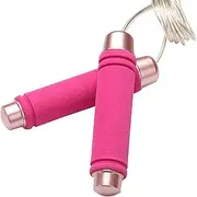 Weighted Jump Rope Anti S Jump Rope Adjustable Skipping Rope Jumping Exercise for Home Boxing Body Workout Portable Gym System Rose red One Size