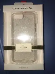 Case-Mate Glam Hard Shell Case Cover for iPhone 6 iPhone 6s Champagne Clear NEW