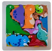 Kiddie Connect - Dinosaur Chunky Puzzle 10pc