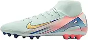 [Nike] Superfly 10 Academy Mercurial Dream Speed AG High-Top Soccer Cleats (FZ1191-300, Barely Green/Crimson Pulse/Metallic Gold Coin)