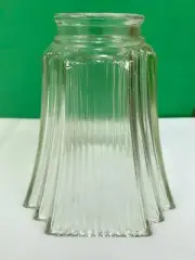Quorum Clear 2.25" Fitter Fan Glass CLEAR RIBBED SQUARE Design 2471 NEW MinT!