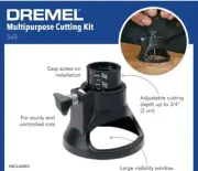 Dremel 565 Multipurpose Rotary Tool Cutting Attachment, Cutting Guide. New