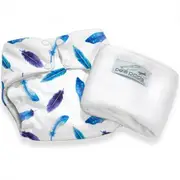 Pea Pods One Size Resuable Nappy - Feathers