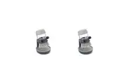 2PK Joseph & Joseph Palm Scrub 13.5cm Washing-Up Pot Cleaning Brush w/Stand Grey