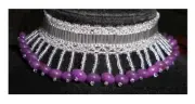 Beaded Amethyst Bracelet (silver)