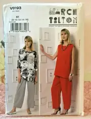 VOGUE Pattern V9193 Marci Tilton Misses' Sleeveless Sz: 8 to 16 NEW, Uncut & FF