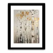 Birch Tree Art Canvas Painitng Print