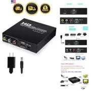 HDMI to RCA Converter HDMI to AV Adapter Support 1080P PAL NTSC for TV Monitor