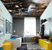 3D Spaceship Star 1123 WallPaper Murals Wall Print Decal Wall Deco AJ WALLPAPER