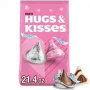 HERSHEY'S HUGS & KISSES Assorted Flavored, Valentine'S Day Candy Bag, Perfect Va
