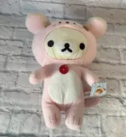 San-X Rilakkuma Korilakkuma Pink Sea Otter Costume Plush 16" Anime Kawaii 2018