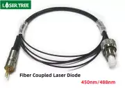 LASER TREE 450nm/488nm Single mode Fiber Coupled Laser Diode Blue 3.5um
