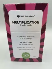 Think Tank Scholar Multiplication Flash Cards - 173 Cards & 5 Teaching Methods!