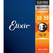 Elixir Nanoweb Nickel Electric Guitar Strings 10-59 (7 String)