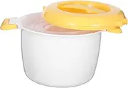 ABOOFAN Microwave Rice Cooker Multi Purpose Food Container Small High Temperature Resistant for Home Use for Steaming Rice and Pasta