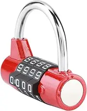 [Tihebeyan] Fall in Love with a Solid Motto for The Total Safety Lock, Resettlement Code Lock for Tools and Cabinet Sets, Long -Term Friendly Material (Red)