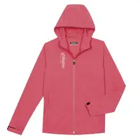 在飛比找momo購物網優惠-【KAPPA】義大利吸溼排汗女款單層外套胭脂紅 淺桃粉(31
