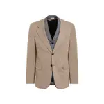 [Comme Des Garcons Homme Plus] Comme Des Garcons Homme Plus-Gray And Beige Layered Wool Jacket-Uomo M STAND