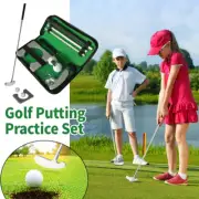 Golf Putting Practice Set Kit with Ball Hole-Cup Golf Putter Trainer Aid Indoor