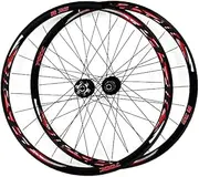 Wheelset 700C Road Racing Bike Wheel,Double Walled Aluminum Bicycle Rim Disc Brake Front and Rear Wheelset 7/8/9/10/11 Speed Freewheel Road Wheel