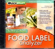 QuickStart: Low-Carb Food Label Analyzer CD-ROM for Win/Mac - NEW in JC