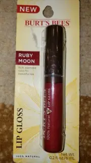 Burt's Bees Shimmer Lipgloss 100% Natural 269 Starry Night 257 Ruby Moon 2 pack