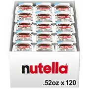Nutella Hazelnut Spread Single Serve Mini Cups Pack of 120 Delicious Topping