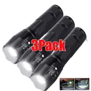 3X Outdoor Super Bright LED Flashlight Rechargeable Tactical Torch Zoomable Lamp