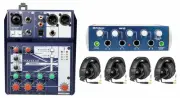 PRESONUS HP4 Headphone Amplifie+(4) HD9 Studio Headphones+Soundcraft Mixer