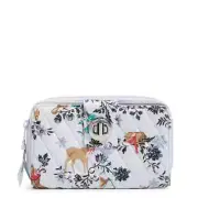 Vera Bradley RFID Turnlock Wallet Merry Mischief Snow Day NWT Nature Deer