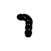 Aeroflow 90° Full Flow AN Bulkhead -6AN, AF533-06BLK