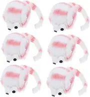 HOMOBABE 6pcs Catnip Filled Toy Plush Mouse for Kitten Teething and Self-Playing Cute Stuffed Mice Plaything Kitten Entertained Mouse Doll