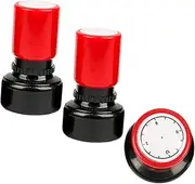 CIYODO 3pcs Teaching Clock Stamps for Educational Clock Stampers for Crafting and Recognition Activities