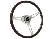 1967-68 Chevrolet Camaro IROC 6-Bolt Espresso Wood Steering Wheel Kit, Z28 (for: Chevrolet)