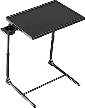 EHJRE Sofa Armrest Tray Table TV Tray Easy to Assemble with Drink Holder Foldable