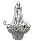 Hamptons Coastal Style Beaded stack Chandelier Boho Home Decor