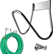 Hose Holder Wall Mount, Metal Wall Mounted Garden Hose Holder, Heavy Duty Rust Proof Hanger for Water, Air, Hydraulic Hose, Ropes, Extension Cords
