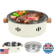 Portable Charcoal Barbecue Grill, 1pc Mini Charcoal BBQ Grill Multifunctional