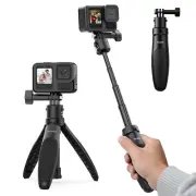 TELESIN Selfie Stick Tripod for GoPro, Extendable G-Quick Release Portable Vl...
