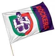 Fremantle Dockers AFL Retro Mascot Game Day Flag * On a pole
