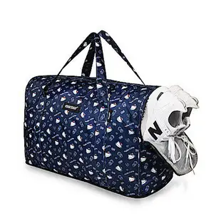 murmur KT泰迪熊 旅行收納袋 摺疊旅行袋 側背包 可插拉桿旅行袋 購物袋 HELLOKITTY泰迪熊 (完美尺寸)