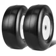 VEVOR Lawn Mower Tires with Rim, 13x5-6" Tubeless Tractor Tires, 2-Pack Tire and Wheel Assembly, Flat-free PU Tires, 3.25"-5.9" Centered Hub, 3/4" Bus