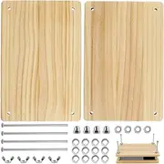 Abizarch Book Press Bamboo Wood Book Binding Press Portable Flower Press Reusable Book Press Machine Multifunctional Bookbinding Press for Bookbinding and Flower Pressing 11.6x7.7inch ZHAZHAMO
