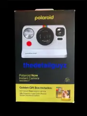 *NEW* Polaroid NOW Gen 2 Instant Camera Golden Gift Box Bundle - Black/White