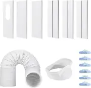 Nihoney Portable Air Conditioner Window Vent Kit with Exhaust Hose 5.1 Inch New